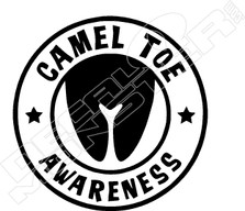 Camel Toe Awareness Decal Sticker