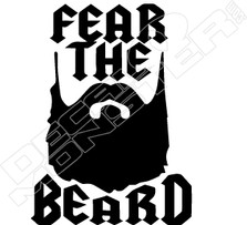 Fear the Beard Decal Sticker