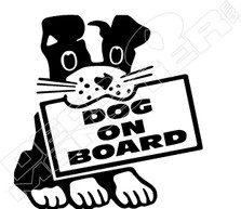 Dog On Board Decal Sticker