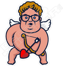 Cupid Chris Farley Decal Sticker