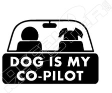 Dog is My Co-Pilot2 Decal Sticker