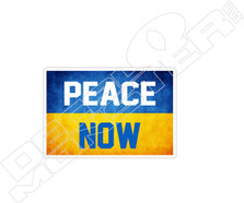 Ukraine Peace Now Decal Sticker