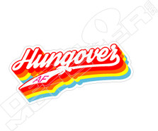 Hungover AF Decal Sticker
