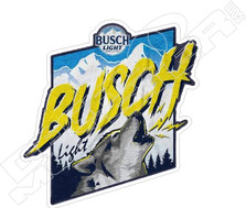 Busch Light Wolf Beer Decal Sticker