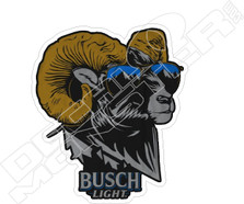 Busch Light Ram Beer Decal Sticker