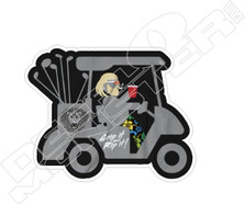 John Daly Grip it and Rip it Golf Cart Decal Sticker