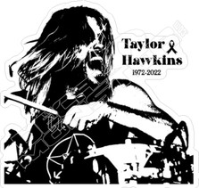 Taylor Hawkins Foo Fighters Memorial1 Decal Sticker