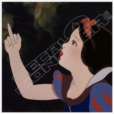 Snow White Middle Finger Rude Decal Sticker