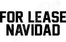 For Lease Navidad Wording Decal Sticker