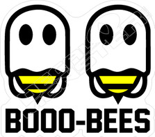 Boo Bees Ghost Halloween Decal Sticker