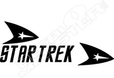 Star Trek Logo Ship Decal Sticker