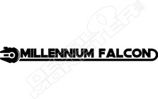 Millennium Falcon Logo Decal Sticker