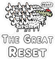 The Great Reset Resist Decal Sticker