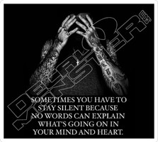 Words Cant Explain What In Mind And Heart Decal Sticker