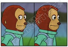 Awkward Monkey Puppet Meme Decal Sticker