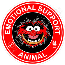 Animal Muppet Character International Support Animal Funny TV Decal Sticker
