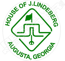 House of JLindeberg Augusta Golf Decal Sticker