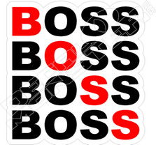 Boss Hugo Logo Clothing Decal Sticker