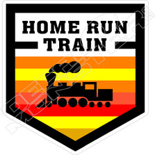 Home Run Train Baseball Sports Decal Sticker