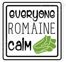 Everyone Romaine Calm Food Decal Sticker