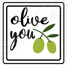 Olive You Food Decal Sticker