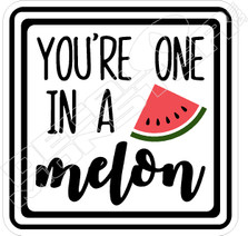 Youre One In A Melon Food Decal Sticker
