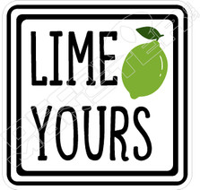 Lime Yours Food Decal Sticker
