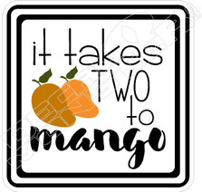 It Takes Two To Mango Food Decal Sticker