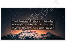 Blessings One Mountain Day John Muir Day Decal Sticker