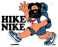 Hike Nike Mountain Decal Sticker