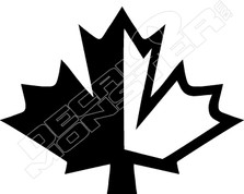 Maple Leaf Canada Knock Out Decal Sticker