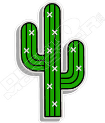 Cactus Modern Art Graphic Decal Sticker