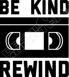 Be Kind Rewind VHS Movie Funny Decal Sticker