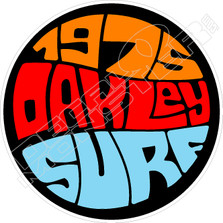 Oakley Surf 1975 Vintage Decal Sticker