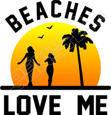 Beaches Love Me2 Hawaii Decal Sticker