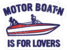 Motor Boatn Is For Lovers Hawaii Decal Sticker