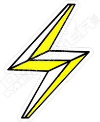Lightning Icon Hawaii Decal Sticker