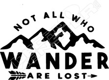 Not All Who Wander Are Lost Camping Hiking Decal Sticker