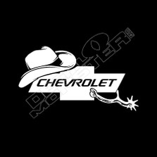 Chevrolet Bowtie Cowboy 4X4 Decal Sticker