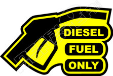 Diesel Fuel Only Semi Decal Sticker