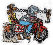 Yoshimura6 Drag Racing Pipes Motorcycle Decal Sticker