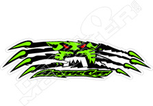 Arctic Cat Logo Tearing Through Sled Decal Sticker