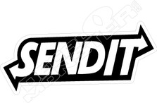 Send It Motorcycle Sled Decal Sticker