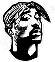 Tupac Shakur Rap Music Decal Sticker