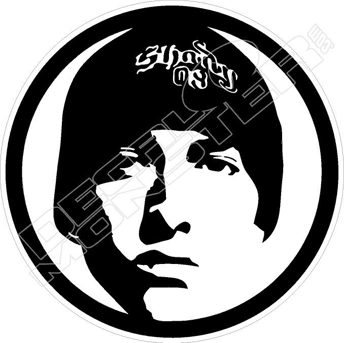 Eminem Slim Shady Silhouette Music Decal Sticker - DecalMonster.com