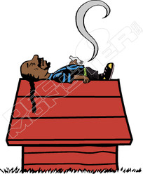Snoop Dog Snoopy Dog House Weed Decal Sticker