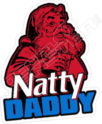 Natty Daddy Santa Beer Decal Sticker