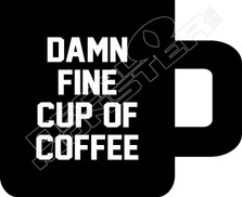 Damn Fine Cup of Coffee Food Decal Sticker