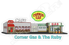 Corner Gas And The Ruby TV Decal Sticker