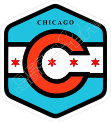 Destination Token Chicago Travel Decal Sticker